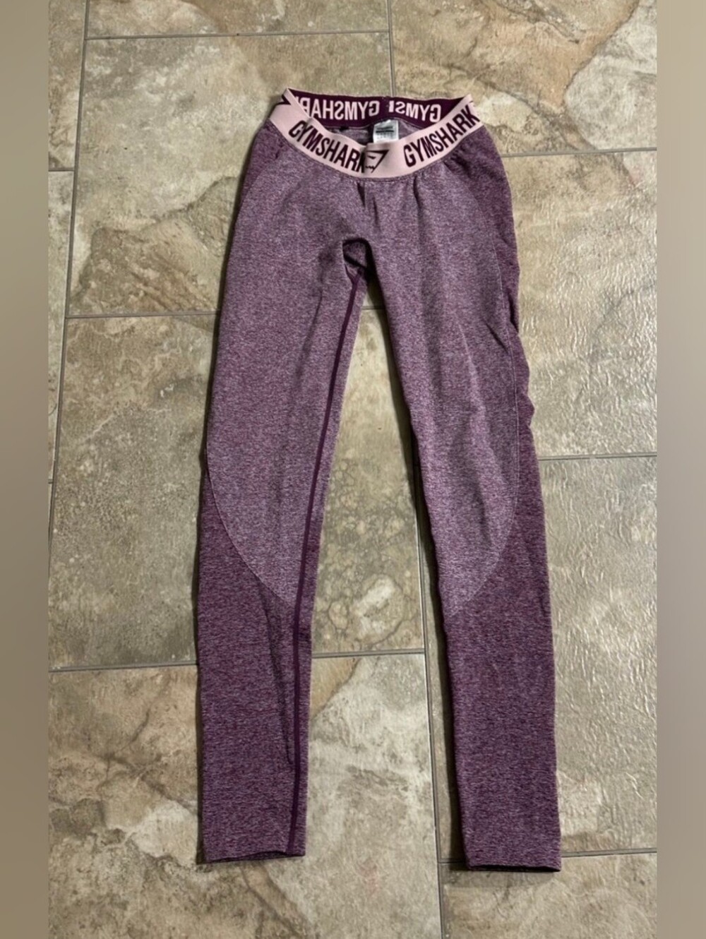 Gymshark Marled Purple High-Rise Leggings Size Small. - Picture 4 of 5